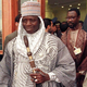 Gambia’s Yahya Jammeh favored elaborate headgear in the early days of his presidency.